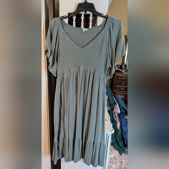 Baltic Born Monica Smocked Dress - Sage - 3X - Picture 2 of 8